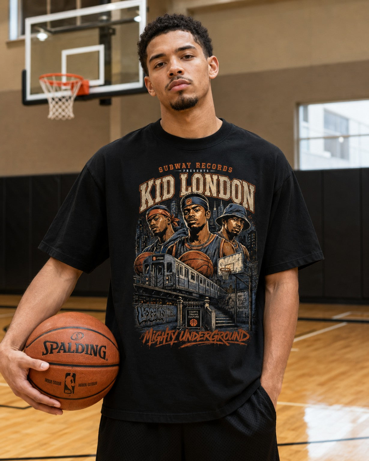 Kid London Tee basketball lifestyle photo four