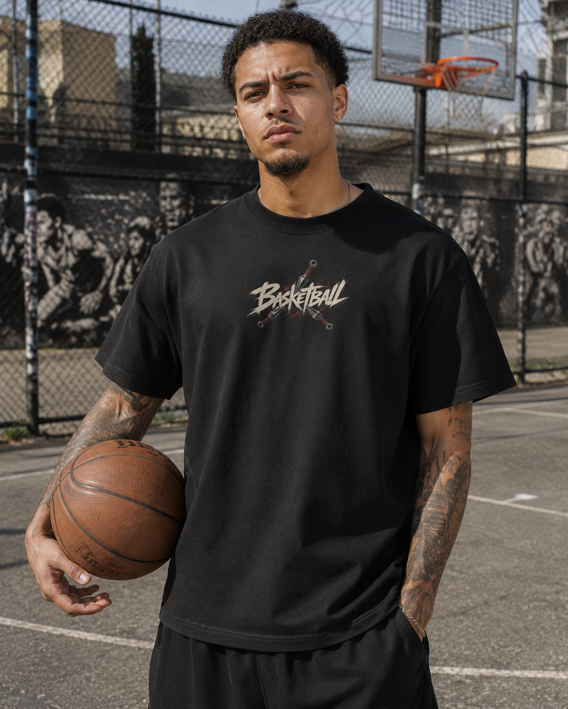 Kunai Basketball Tee Japanese basketball streetwear lifestyle photo
