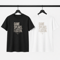 The Game Speaks, I Listen T-Shirt by Brick City on a studio product mockup