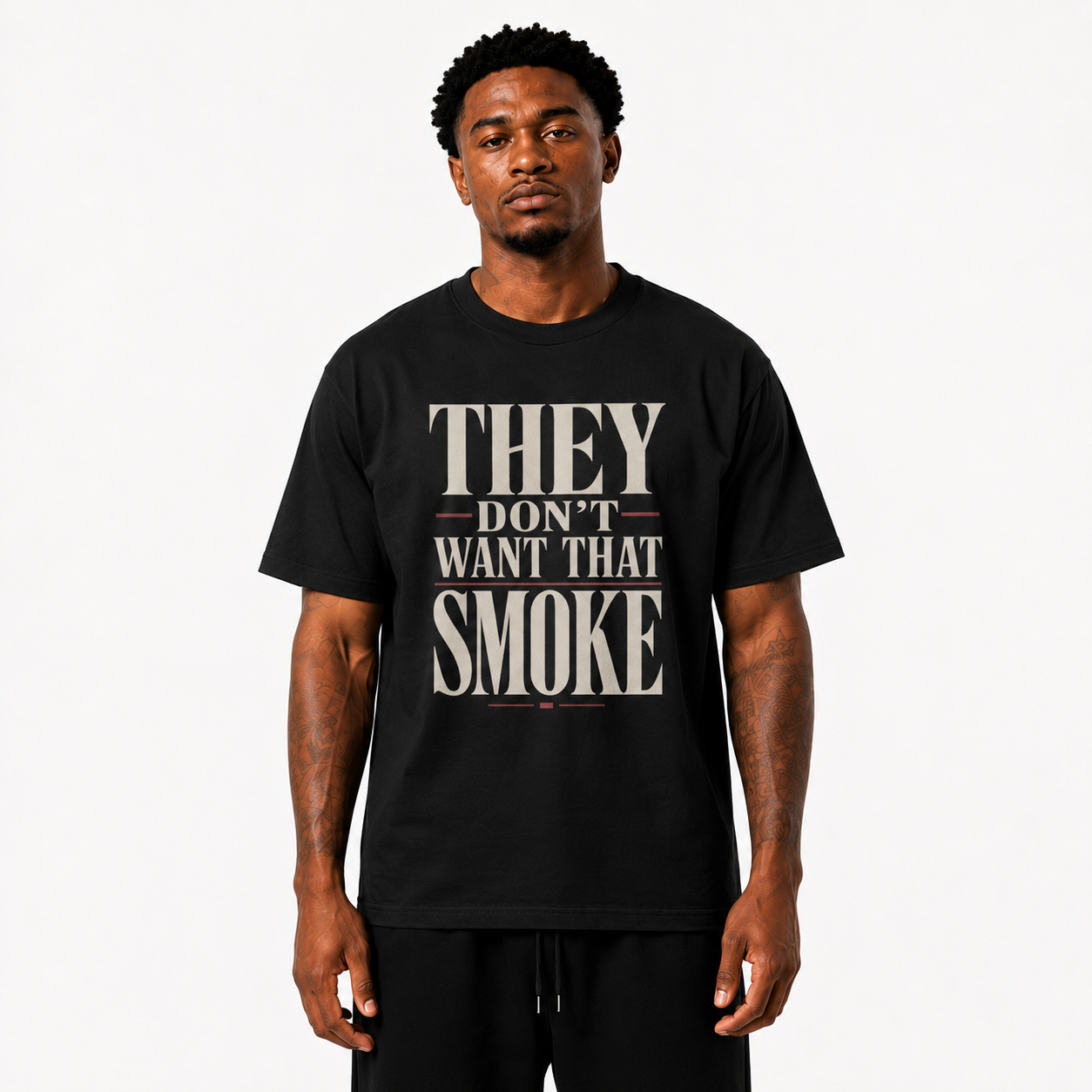 They Don’t Want That Smoke T-Shirt alternate studio product image