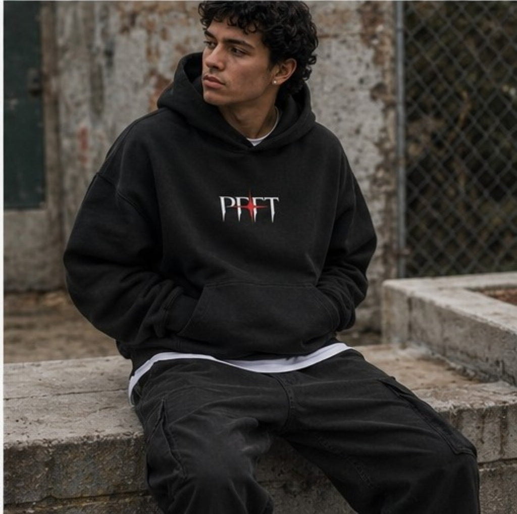 Unguardable Oversized Hoodie black front print relaxed courtside lifestyle