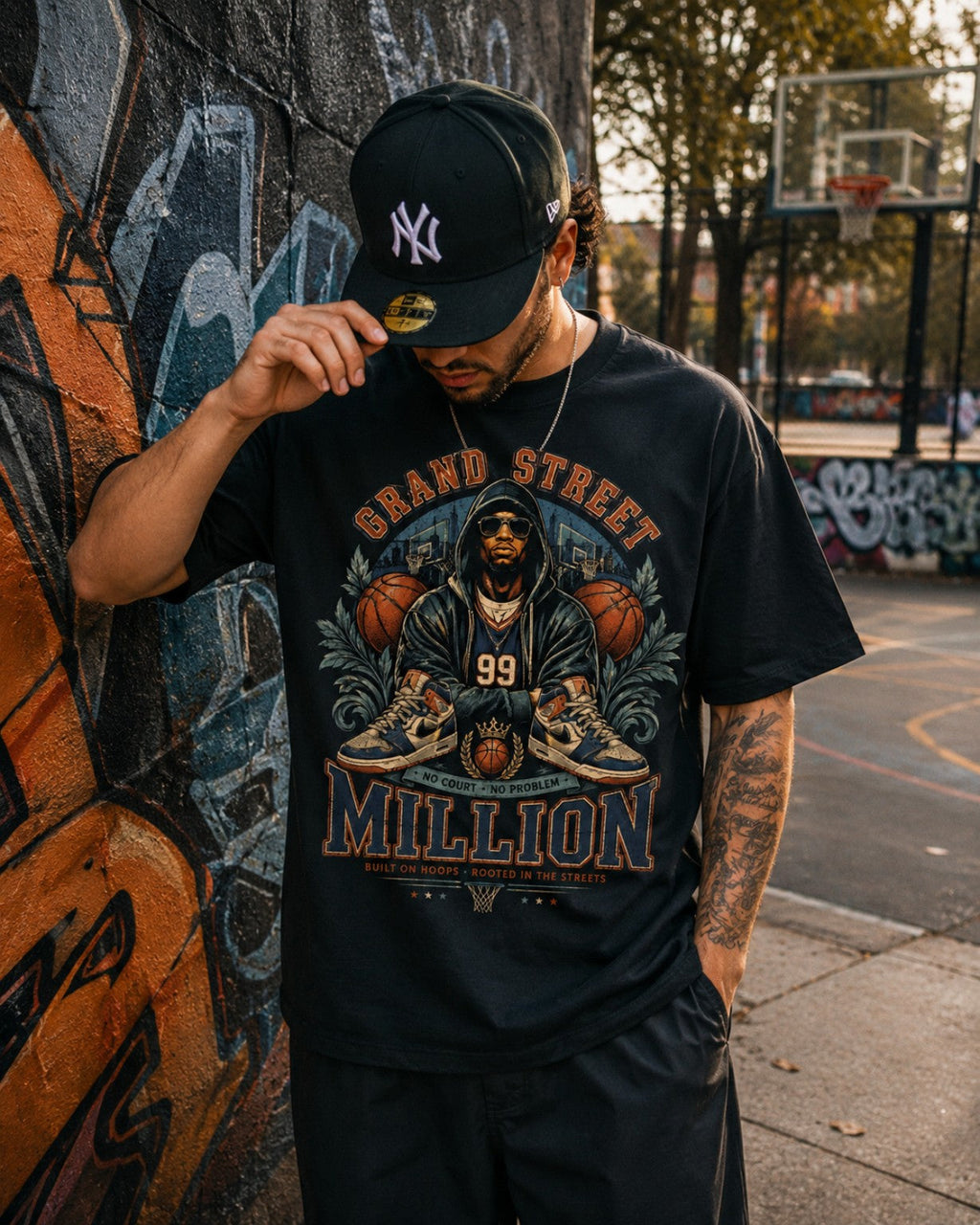 Vintage Grand Street Tee lifestyle photo one